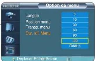 SAMSUNG SPH800BE - Réglage de Dur. aff. Menu - 8