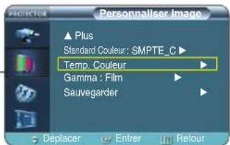 SAMSUNG SPH800BE - Sélection et réglage de la température de couleur - 11