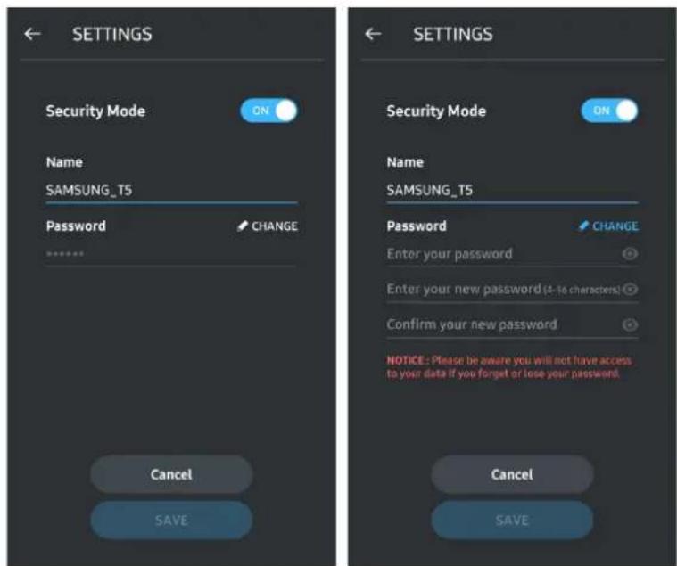 SAMSUNG MUPA250B - Écran Paramètres - 1