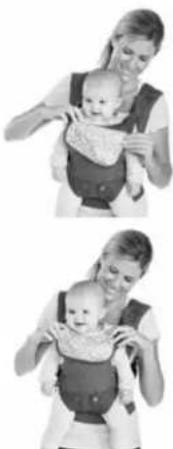 Infantino Flip Advanced - Using your Wonder Cover Bib: Facing-Out Position Utilisation de la Bavette Wonder Cover: Position face à l'avant - 1