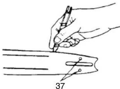 HITACHI CS 33EB - Guide bar (Fig. 31) - 1