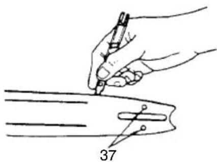 HITACHI CS 33EB - Barra de guía (Fig. 31) - 1
