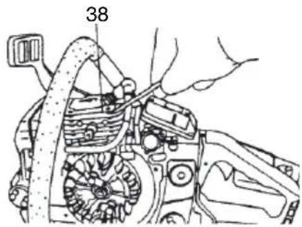 HITACHI CS 33EB - Cleaning the cylinder fins (Fig. 35) - 1