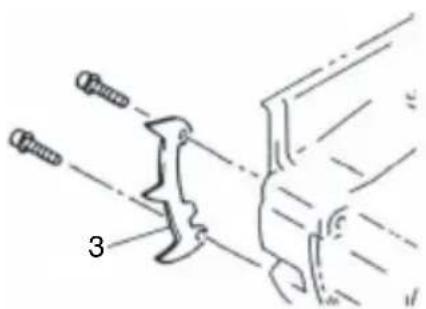 HITACHI CS 33EB - N'essayez jamais de mettre le moteur en marche sans le carter latéral solidement fixé. - 2