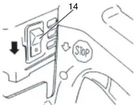 HITACHI CS 33EB - Stopping (Fig. 13) - 1
