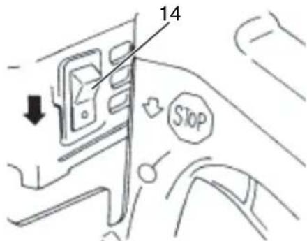 HITACHI CS 33EB - Detención (Fig. 13) - 1