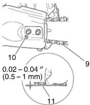 HITACHI CS 33EB - N'essayez jamais de mettre le moteur en marche sans le carter latéral solidement fixé. - 5