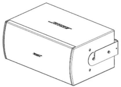 BOSE MB210 - Mounting the Subwoofer with the U-Bracket - 1