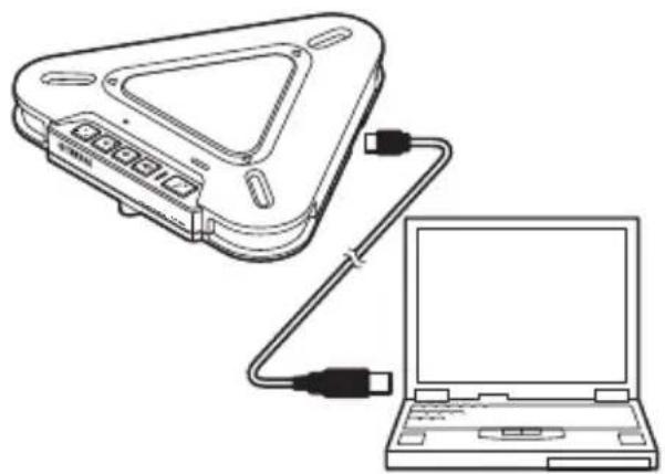 YAMAHA PJP20UR - Connect this unit to the PC using the supplied USB cable. - 1