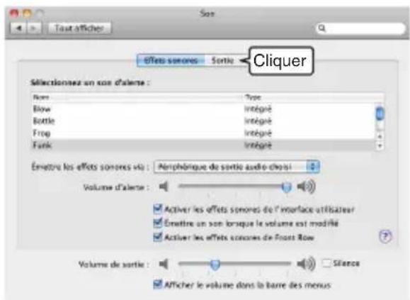 YAMAHA PJP20UR - Cliquez sur l'onglet "Sortie". - 1