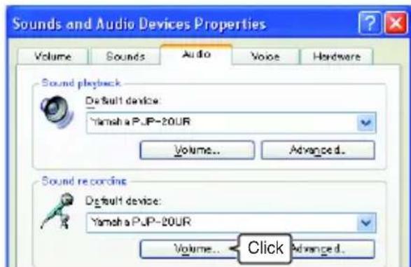 YAMAHA PJP20UR - Adjusting the microphone sensitivity - 1