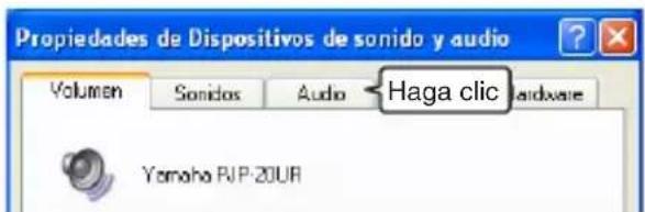 YAMAHA PJP20UR - Hagablick en la pestaña "Audio". - 1