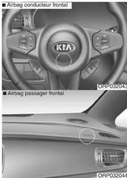 KIA Carens (2015) - Airbags frontaux conducteur et passager - 1