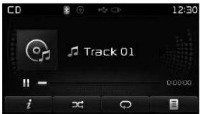 KIA Carens (2015) - Playing/Pausing CD Tracks (Lecture/Pause de pistes de CD) - 1