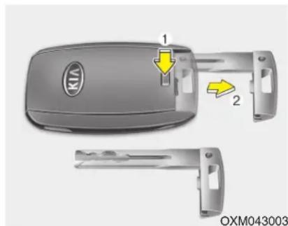KIA Carens (2015) - Verrouillage/Déverrouillage des portes dans une situation d'urgence - 1