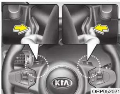 KIA Carens (2015) - Palettes au volant (le cas échéant) - 1