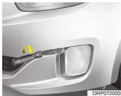 KIA Carens (2015) - Orientation des phares antibrouillard avant - 1