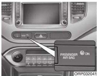 KIA Carens (2015) - Témoin d'airbag - 2