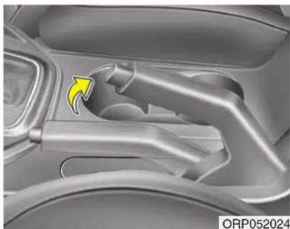KIA Carens (2015) - Frein de stationnement - À main Actionnement du frein de stationnement - 1