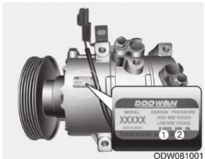 KIA Carens (2015) - NUMÉRO DE MOTEUR - 4