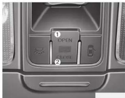 KIA Carens (2015) - Alarme d'ouverture du toit ouvrant (le cas échéant) - 2