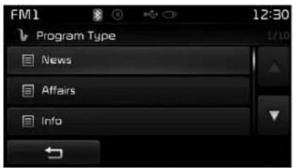 KIA Carens (2015) - Program Type (Type de programme) - 1