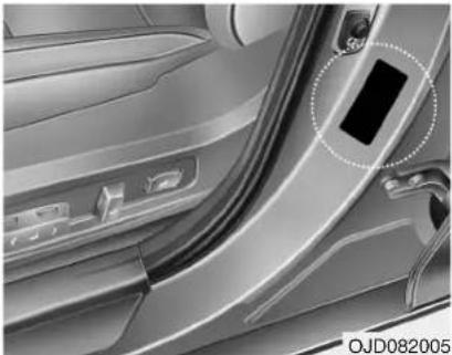 KIA Carens (2015) - Pressions de gonflage recommandées à froid - 1