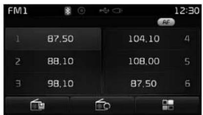 KIA Carens (2015) - Utilisation du mode Radio - 2