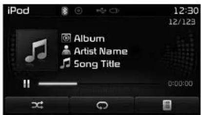 KIA Carens (2015) - Menu Mode iPod - 1