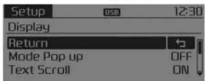 KIA Carens (2015) - Display Settings (Paramètres d'affichage) - 1