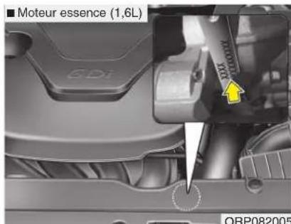 KIA Carens (2015) - NUMÉRO DE MOTEUR - 1