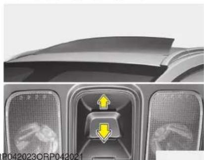 KIA Carens (2015) - Lorsque le pare-soleil est ouvert - 1