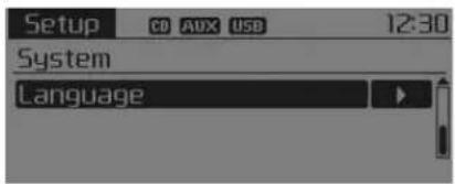 KIA Carens (2015) - System Settings (Paramètres système) - 2