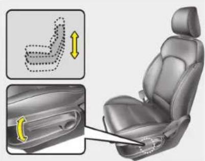 KIA Carens (2015) - Hauteur du coussin de siège (le cas échéant) - 1