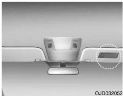 KIA Carens (2015) - Étiquette d'avertissement de l'airbag - 1