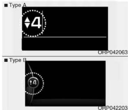 KIA Carens (2015) - Indicateur de changement de rapport - 2