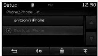KIA Carens (2015) - Disconnecting a Device (Déconnexion d'un dispositif) - 1