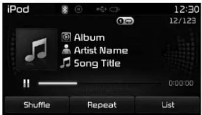 KIA Carens (2015) - Utilisation du mode iPod - 2