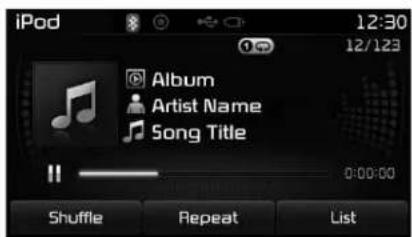 KIA Carens (2015) - Menu Mode iPod - 2