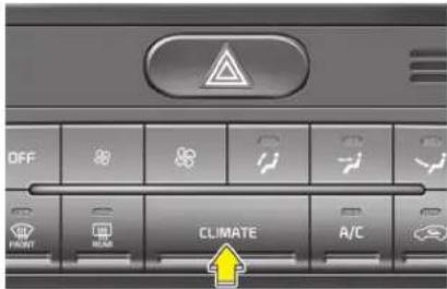 KIA Carens (2015) - Sélection de l'écran de climatisation (pour type B) - 1