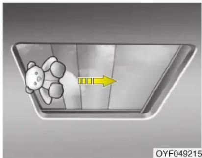 KIA Carens (2015) - Fermeture du toit ouvrant - 1
