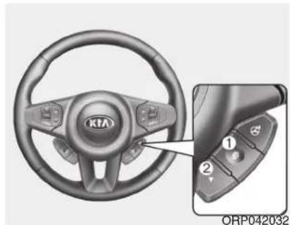 KIA Carens (2015) - Commandes du combiné d'instruments - 3