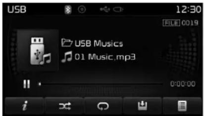 KIA Carens (2015) - Menu Mode USB - 1