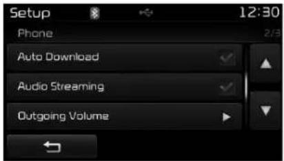 KIA Carens (2015) - Auto Download (Phone Book) (Téléchargement automatique de répertoire) - 1