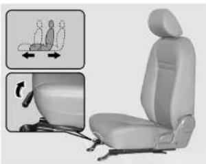 KIA K2500 (2008) - Réglage des sièges avant - 1