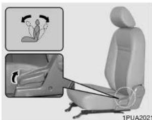 KIA K2500 (2008) - Réglage des sièges avant - 2