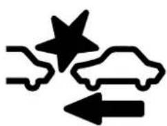 MAZDA 3 Hatchback (2016) - Témoin d'assistance de frein intelligent Ville (SCBS) (rouge) - 1