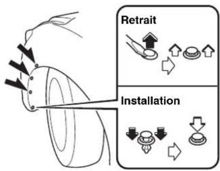 MAZDA 3 Hatchback (2016) - Clignotants avant, feuels de stationnement/feux de position avant (avec phares à halogène), feuels de position avant (avec phares à décharge en xénon) - 1