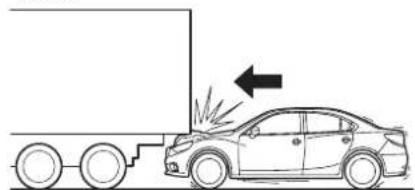 MAZDA 3 Hatchback (2016) - Limites à la détéction des collisions frontale/semi-frontale: - 3