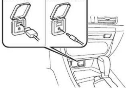 MAZDA 3 Hatchback (2016) - Comment utiliser une prise auxiliaire/un port USB - 1